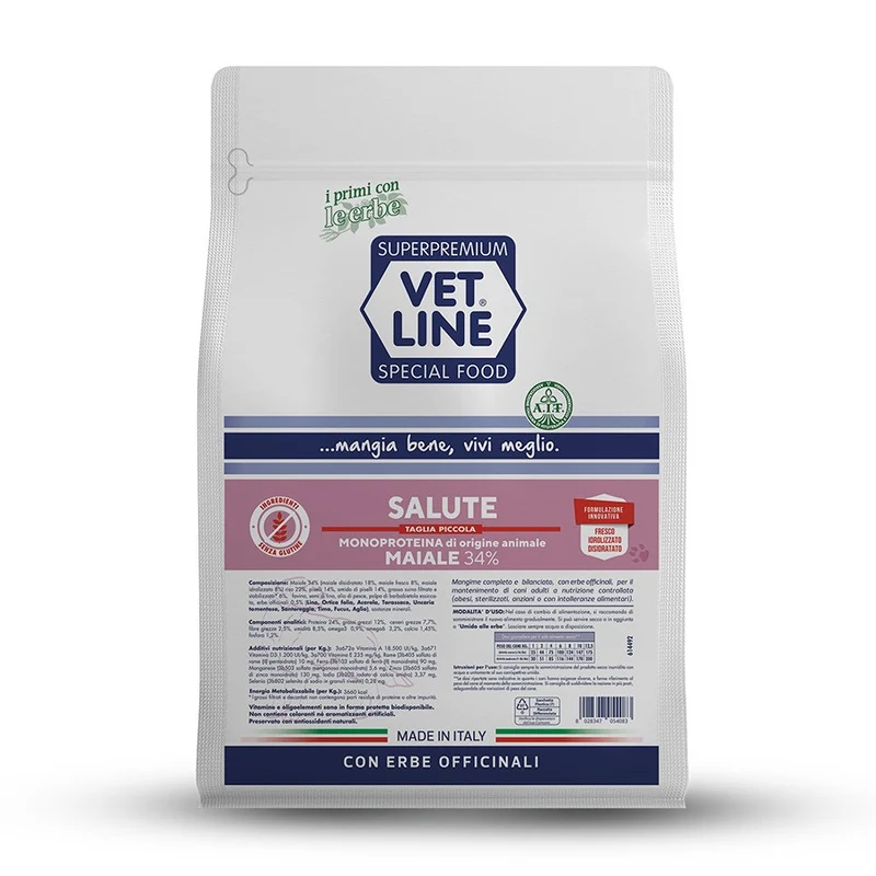 VETLINE CANE SALUTE MINI MAIALE 12,5 KG