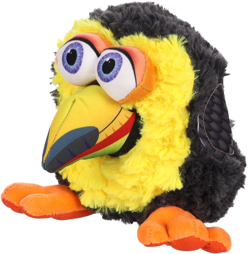 FLAMINGO CANE GIOCO PELUCHE "SNAPZY" TUCANO NERO 23x23x20 CM