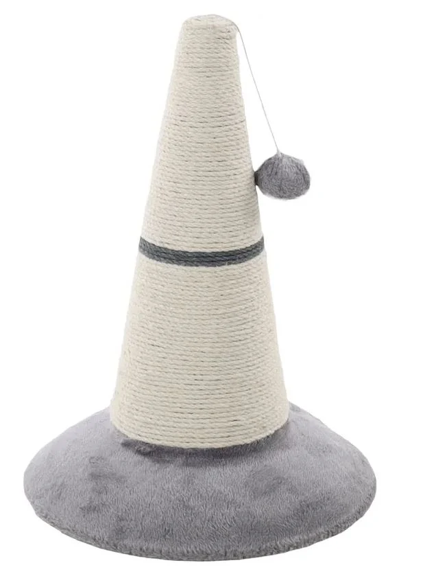 FLAMINGO GATTO TIRAGRAFFI A CONO "ELMO" 33x45 CM BIANCO/GRIGIO