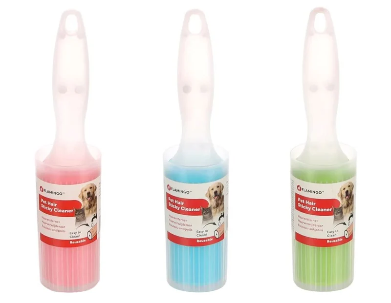 FLAMINGO SPAZZOLA RIMUOVI PELI A RULLO RIUTILIZZABILE "CLIO" 23 CM