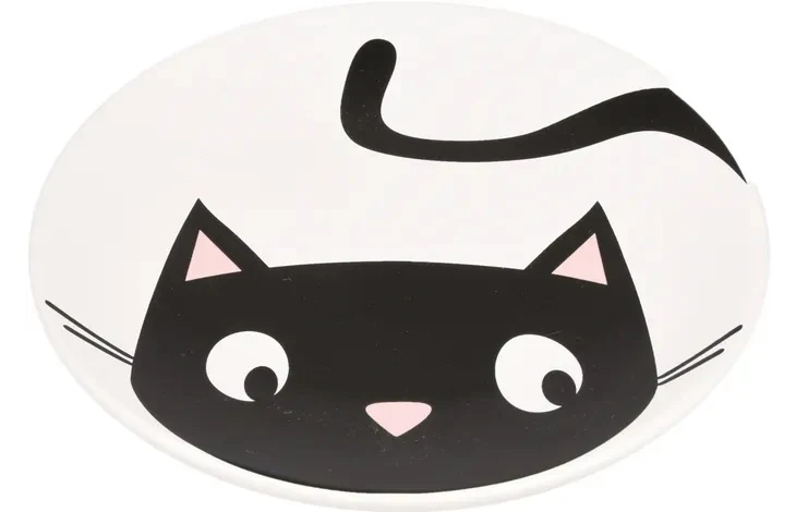 FLAMINGO GATTO PIATTO IN CERAMICA "GUUS" 12,7 CM 30 ML BIANCO