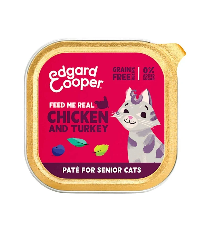 EDGARD & COOPER GATTO SENIOR PATE' POLLO E TACCHINO DA 85 GR