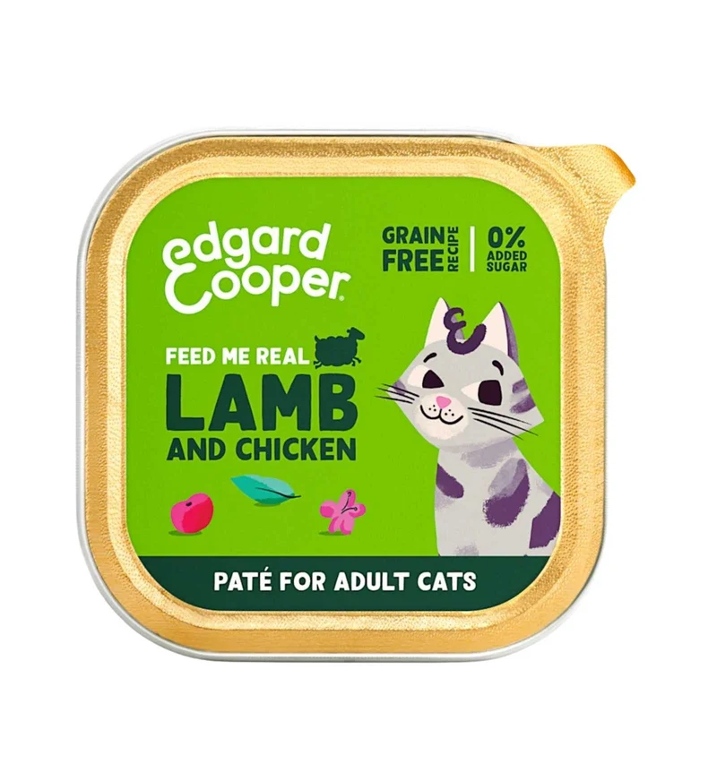 EDGARD & COOPER GATTO ADULTO PATE' AGNELLO E POLLO DA 85 GR