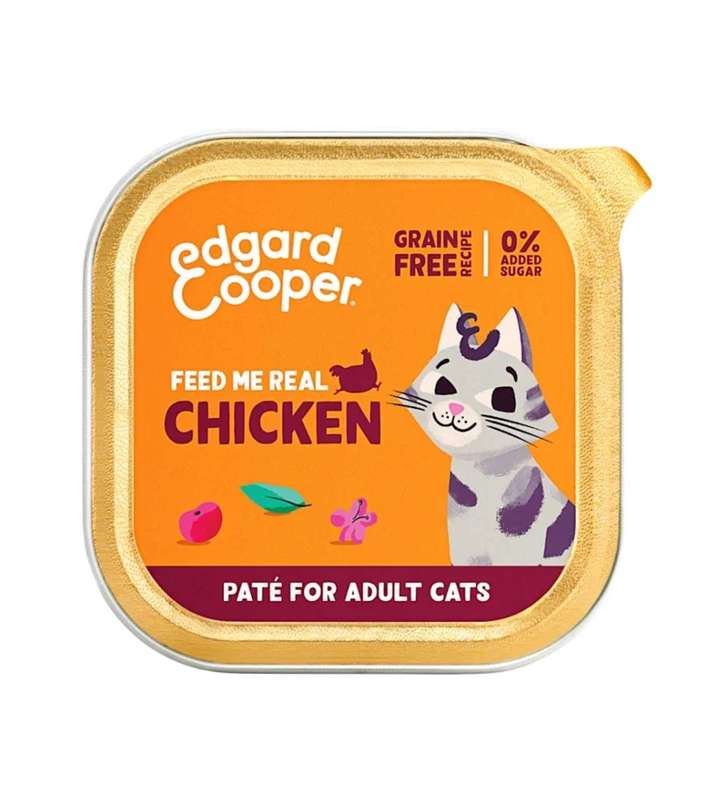 EDGARD & COOPER GATTO ADULTO PATE' POLLO DA 85 GR