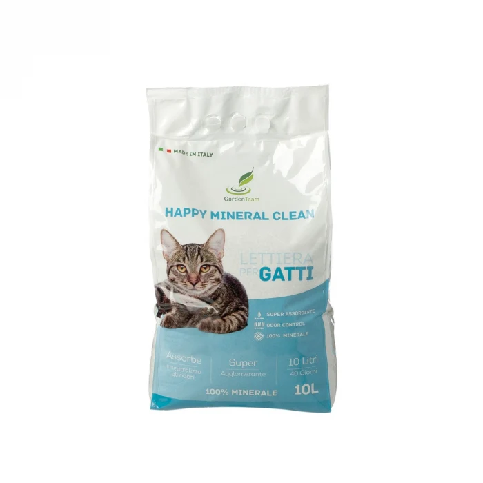 Happy Miner Clean Lettiera minerale per Gatti - Carboni 10 lt