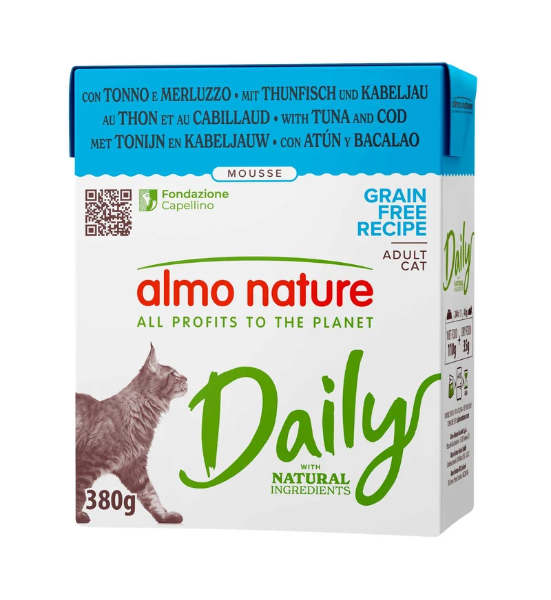 ALMO NATURE GATTO DAILYMENU CON TONNO E MERLUZZO IN TETRAPACK