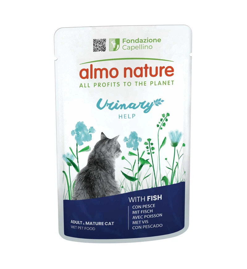 ALMO NATURE GATTO URINARY HELP CON PESCE DA 70 GR IN BUSTA