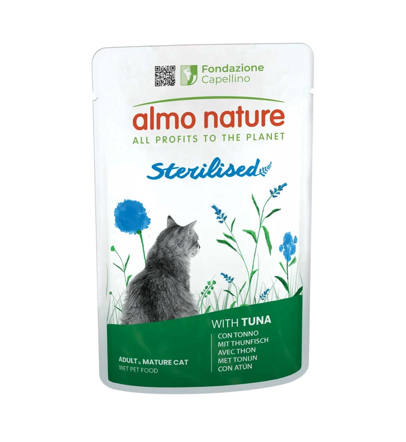 ALMO NATURE GATTO FUNCTIONAL STERILIZZATO CON TONNO DA 70 GR IN BUSTA