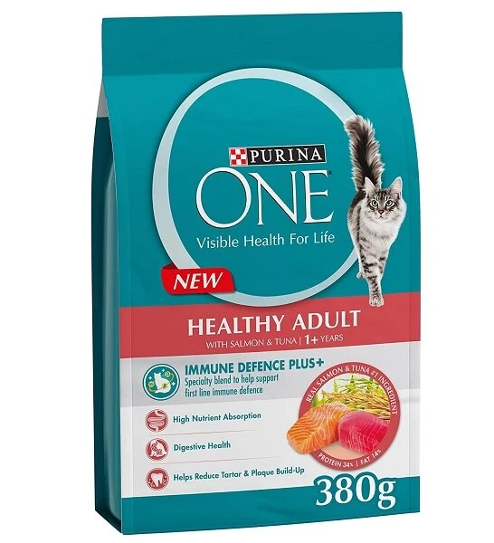 PURINA ONE Healthy Adult Salmon & Tuna Cat Dry Food