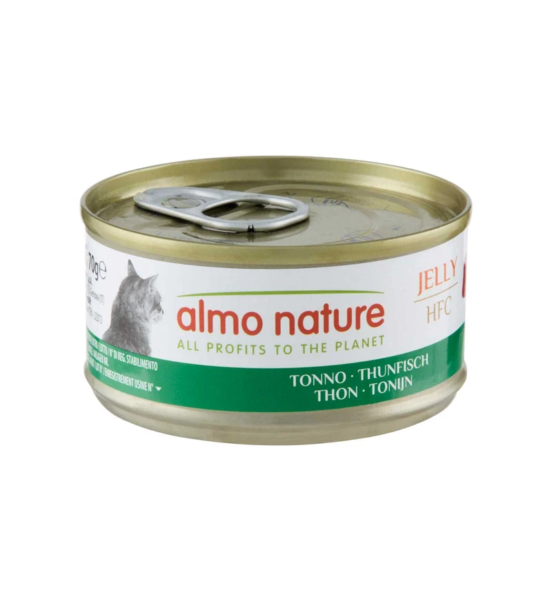 ALMO NATURE HFC GATTO JELLY CON TONNO DA 70 GR IN LATTINA