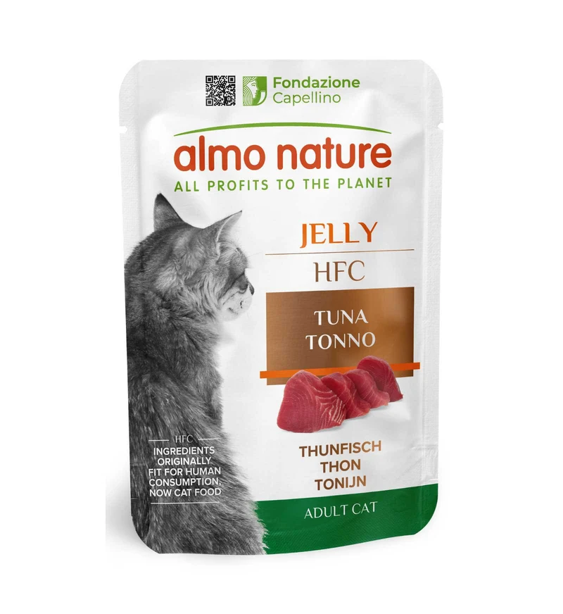 ALMO NATURE HFC GATTO JELLY CON TONNO DA 55 GR IN BUSTA