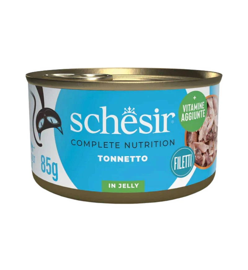 SCHESIR GATTO COMPLETO TONNETTO IN GELATINA DA 85 GR