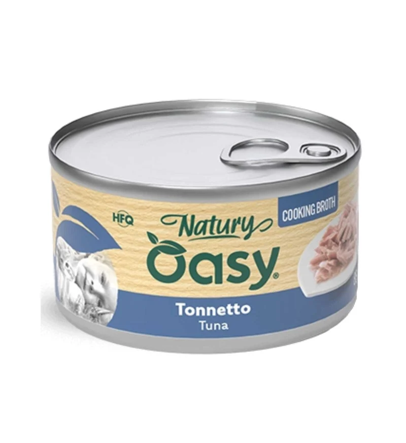 OASY NATURY GATTO TONNETTO IN BRODO DA 85 GR IN LATTINA