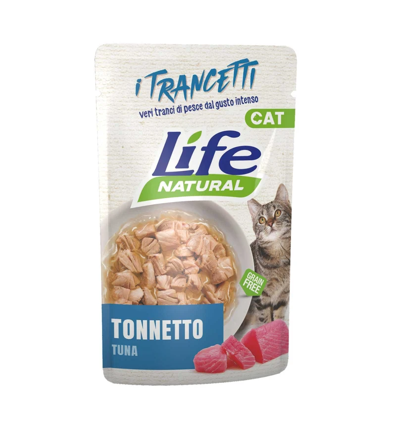 LIFEPETCARE GATTO LIFE CAT TRANCETTI TONNETTO DA 55 GR IN BUSTA
