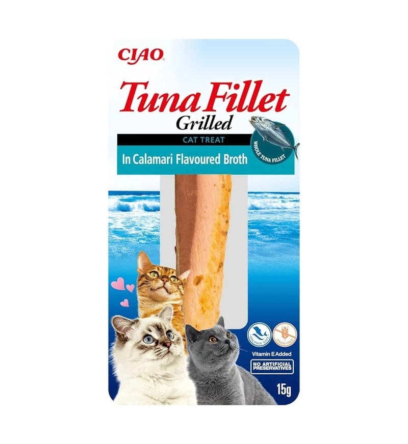 CIAO GRILLED GATTO SNACK IN BRODO DI CALAMARI DA 15 GR
