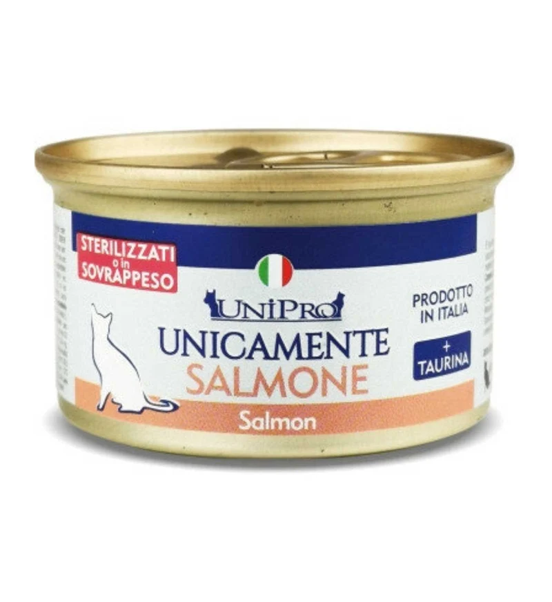 UNIPRO UNICAMENTE GATTO STERILIZZATO SALMONE MONOPROTEICO 85 GR