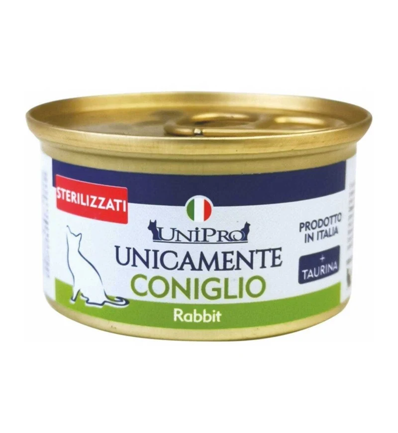 UNIPRO UNICAMENTE GATTO STERILIZZATO CONIGLIO MONOPROTEICO 85 GR