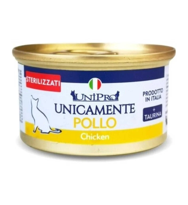 UNIPRO UNICAMENTE GATTO STERILIZZATO POLLO MONOPROTEICO 85 GR