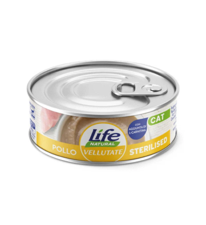 LIFEPETCARE GATTO VELLUTATE STERILIZZATO POLLO DA 70 GR