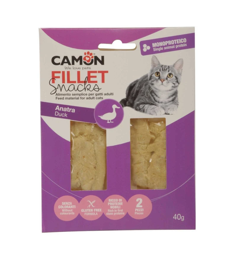 CAMON GATTO SNACK ADULT FILETTI DI ANATRA DA 40 GR