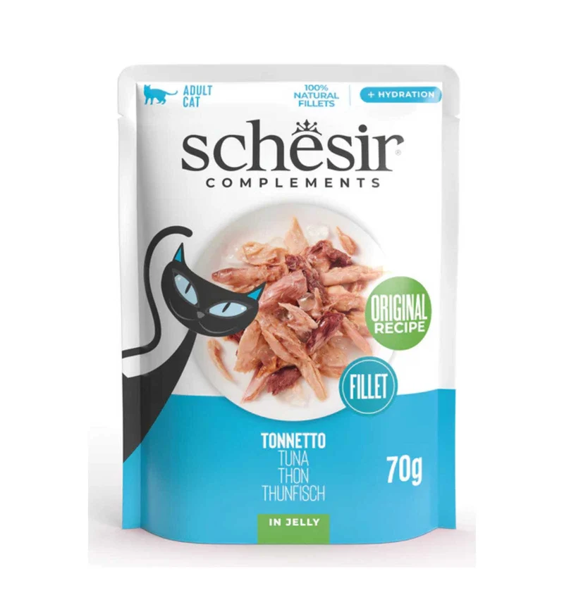 SCHESIR GATTO COMPLEMENTARE TONNO IN GELATINA DA 70 GR IN BUSTA