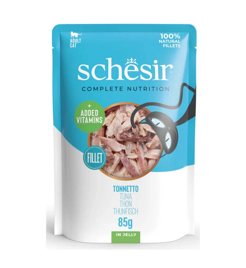 SCHESIR GATTO COMPLETO TONNO IN GELATINA DA 85 GR IN BUSTA