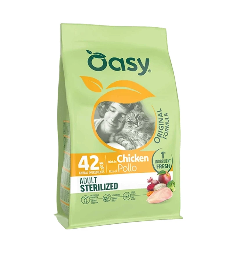 OASY GATTO ORIGINAL ADULT STERILIZZATO POLLO DA 1,5 KG