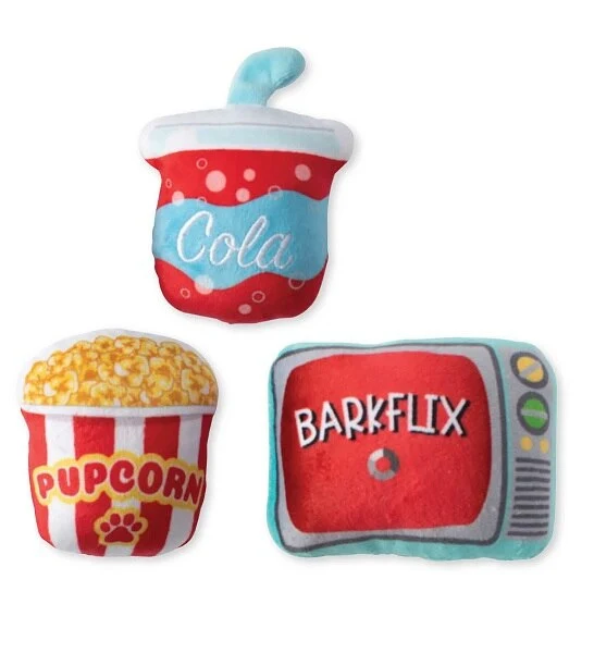 PetShop by Fringe Studio Barking & Streaming 3pcs Dog Toy Set 9x8cm