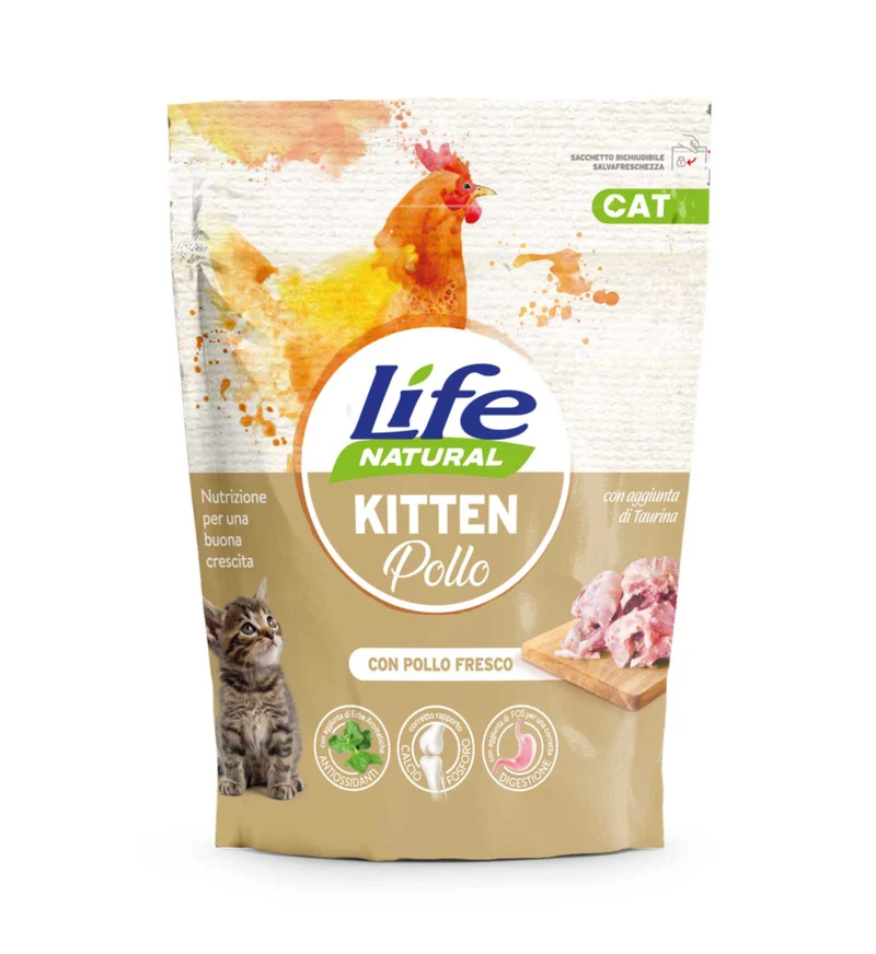 LIFEPETCARE GATTO LIFE CAT KITTEN POLLO DA 800 GR