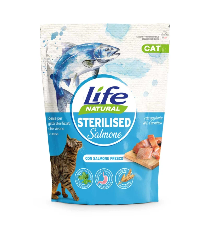 LIFEPETCARE GATTO LIFE CAT STERILIZZATO SALMONE