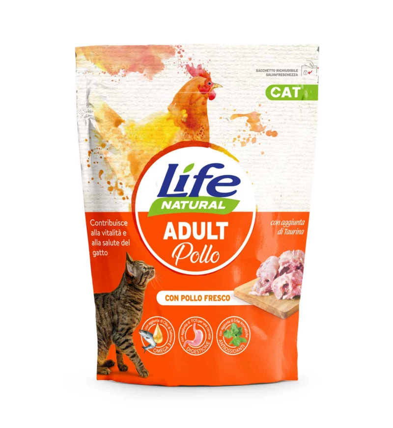 LIFEPETCARE GATTO LIFE CAT ADULT POLLO DA 800 GR