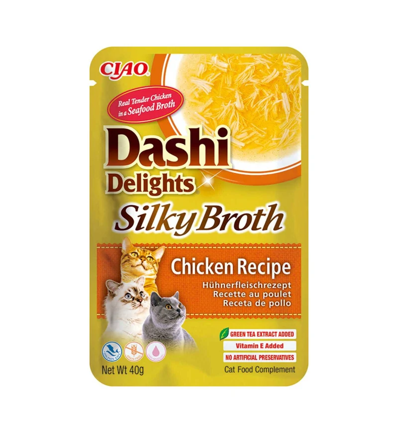 INABA CIAO DASHI DELIGHTS GATTO SILKY BROTH POLLO DA 40 GR