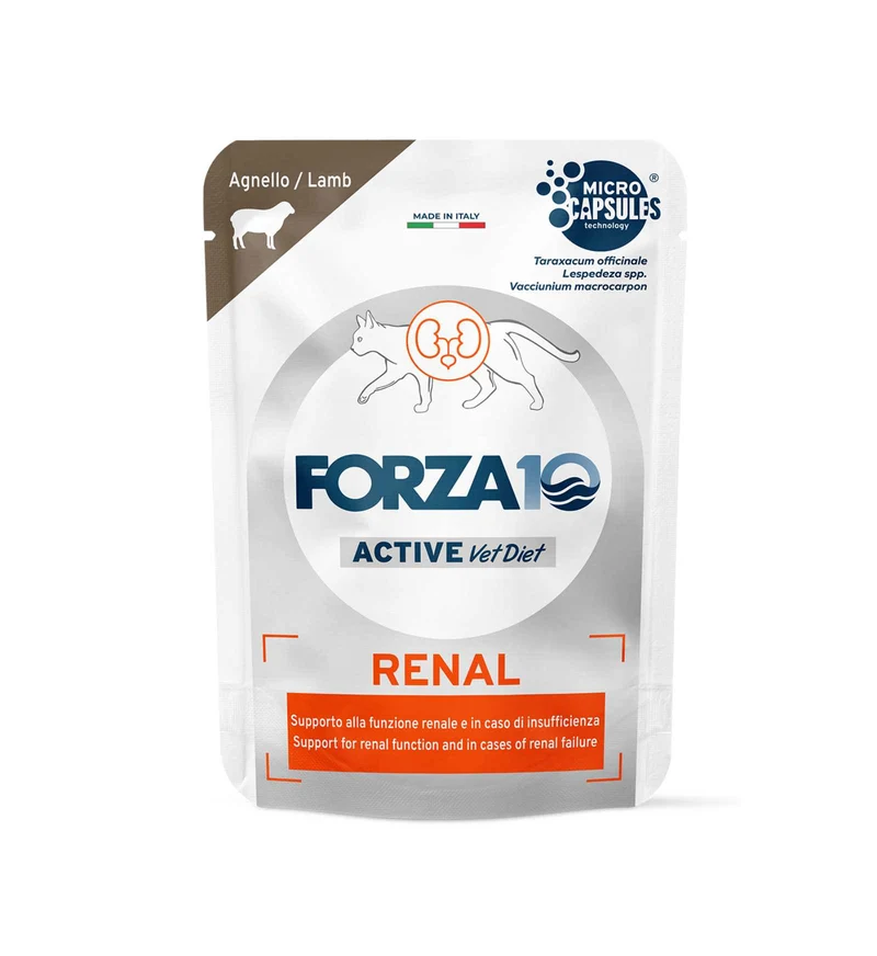 FORZA10 GATTO ACTIVE RENAL ADULT AGNELLO DA 80 GR IN BUSTA