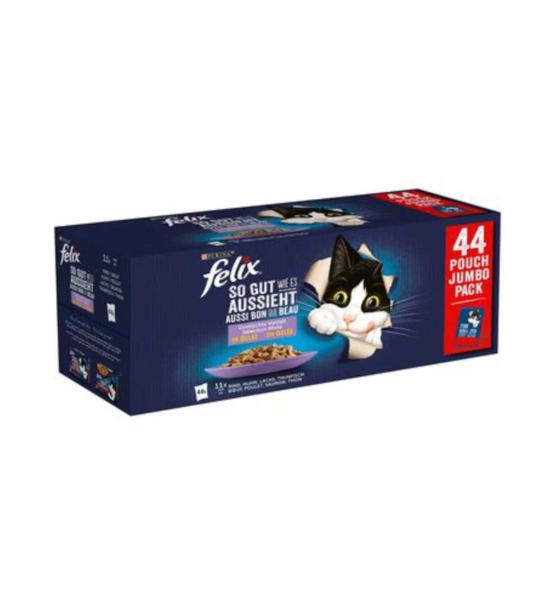 PURINA FELIX AGAIL GATTO GHIOTTONERIE SELEZIONI SAPORITE 44 BUSTE DA 85 GR