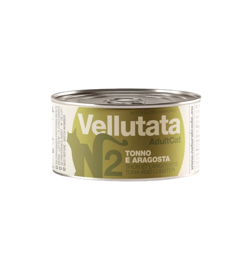 NATURAL CODE GATTO N2 VELLUTATA ADULT TONNO E ARAGOSTA DA 85 GR