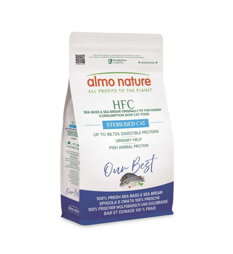 ALMO NATURE HFC OUR BEST GATTO ADULT STERILIZED SPIGOLA E ORATA