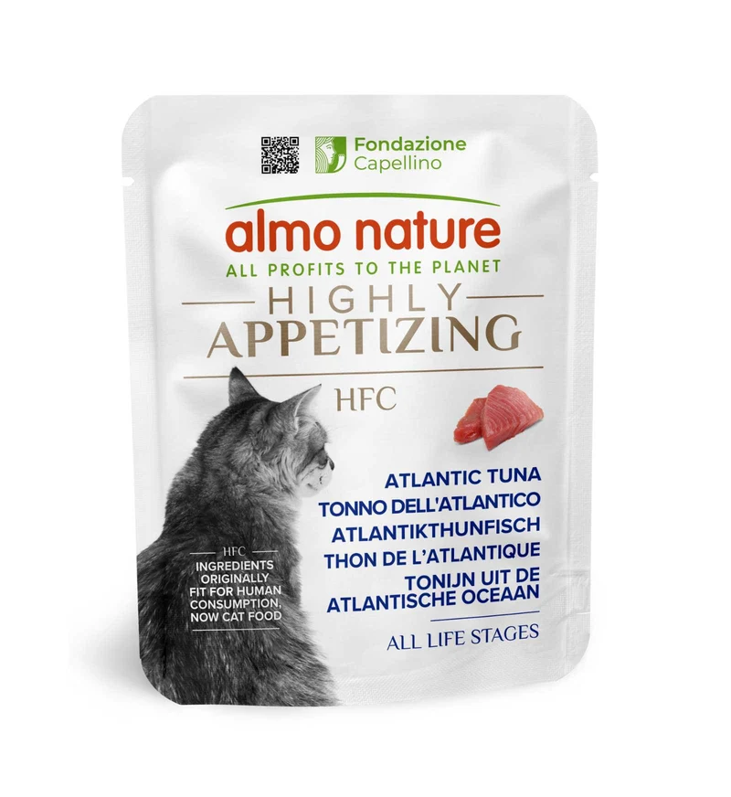 ALMO NATURE HFC HIGHLY APPETIZING GATTO TONNO DELL' ATLANTICO DA 50 GR