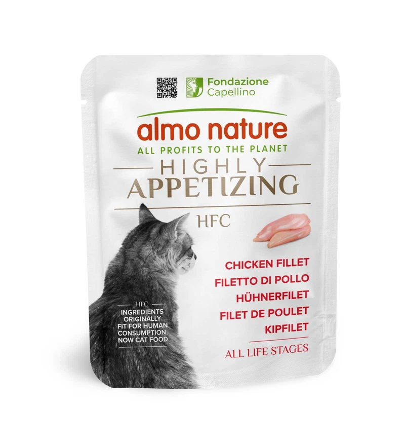 ALMO NATURE HFC HIGHLY APPETIZING GATTO FILETTO DI POLLO DA 50 GR