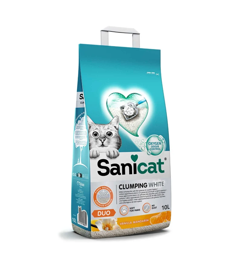 SANICAT LETTIERA GATTO CLUMPING ULTRA ESSENTIAL FIORI ARANCIO 10 KG