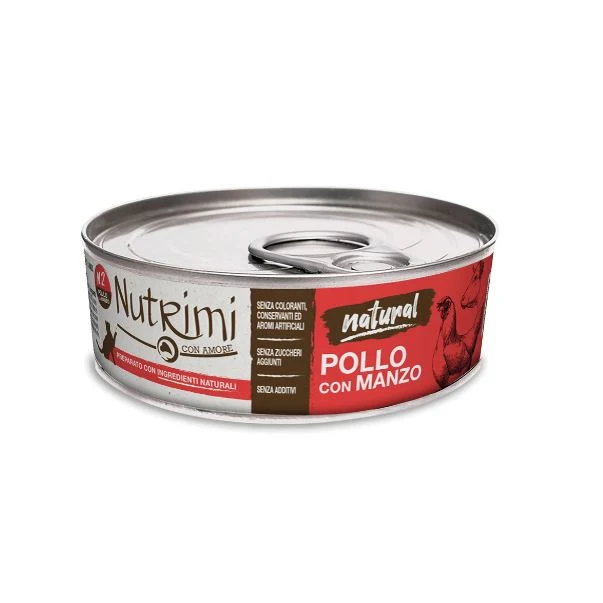 Nutrimi Natural Gatti Adulti - pollo con salmone 70 gr