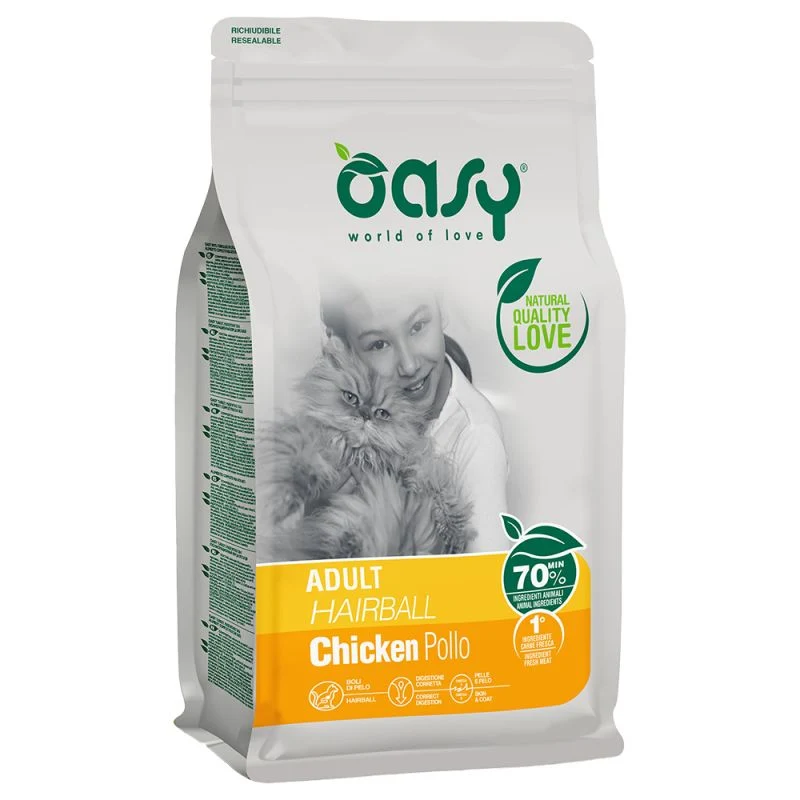 OASY DRY CAT - AD. HAIRBALL 1,5 KG