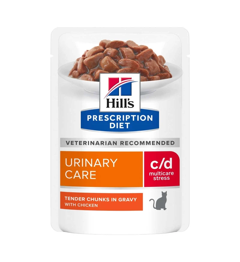 HILL'S PRESCRIPTION DIET GATTO C/D URINARY STRESS AL POLLO DA 85 GR IN BUSTA