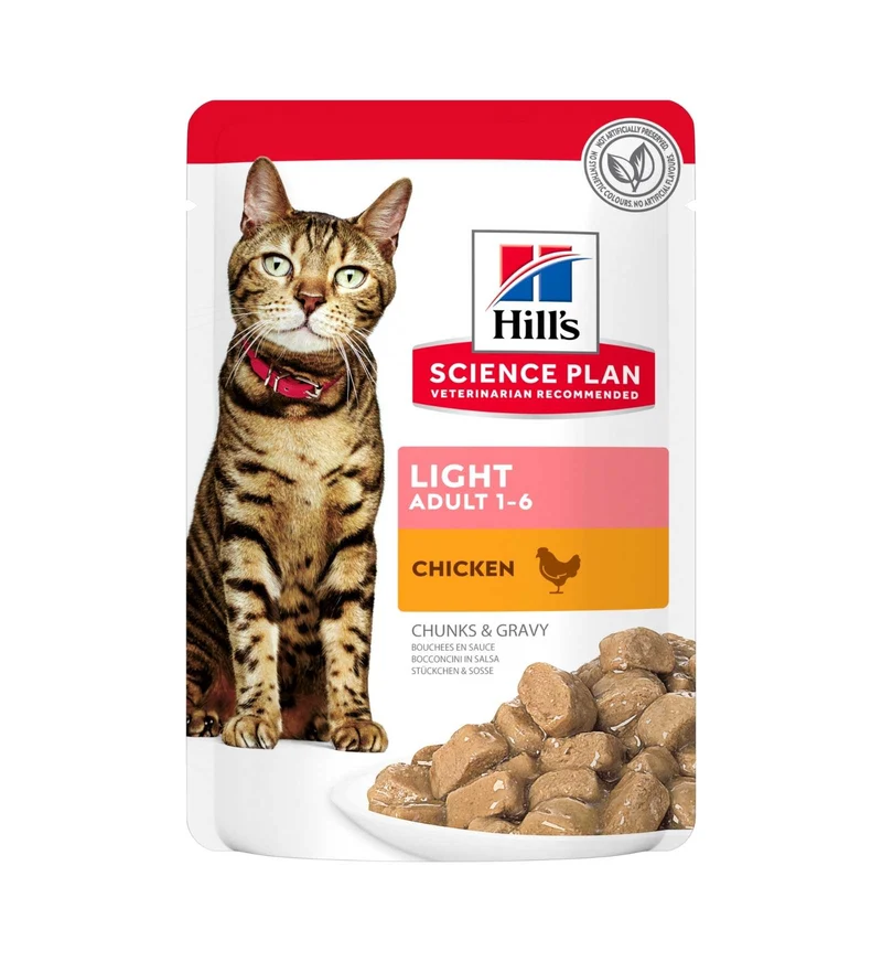 HILL'S SCIENCE PLAN GATTO ADULT LIGHT AL PESCE DA 85 GR IN BUSTA