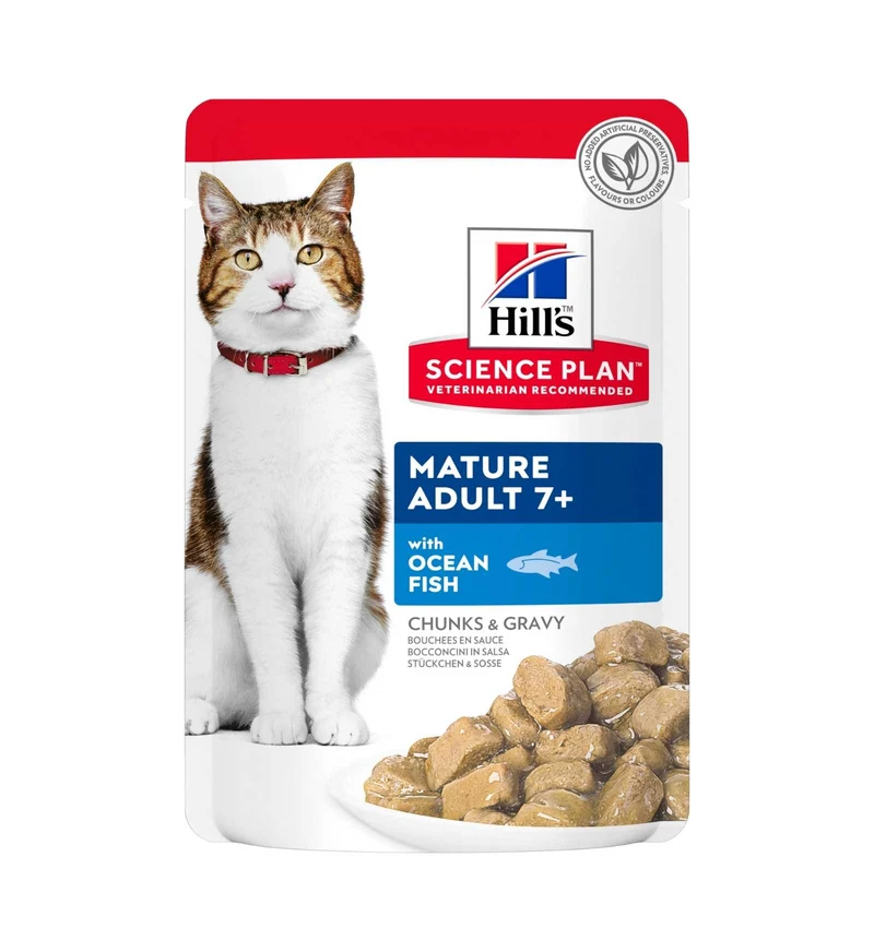 HILL'S SCIENCE PLAN GATTO MATURE AL PESCE DA 85 GR IN BUSTA