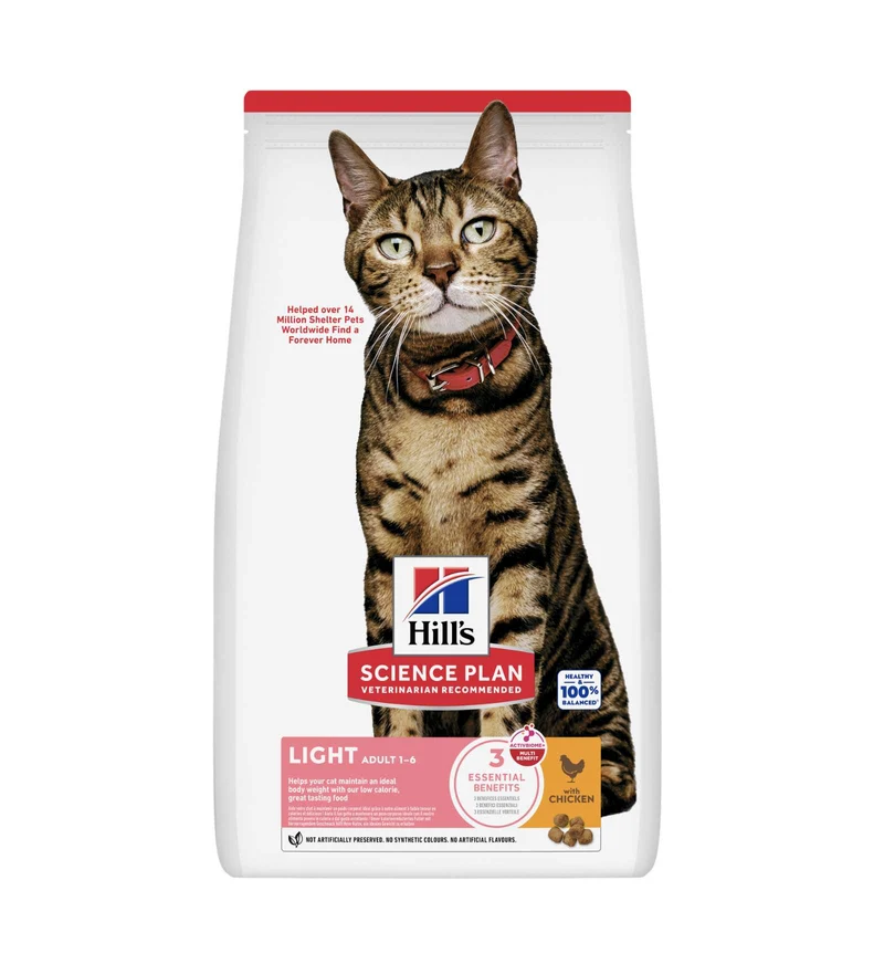 HILL'S SCIENCE PLAN GATTO ADULT LIGHT AL POLLO DA 1,5 KG