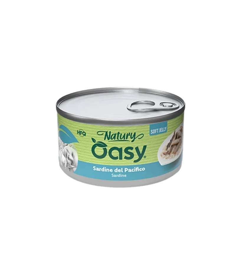 OASY NATURY GATTO SARDINE IN GELATINA DA 85GR IN LATTINA