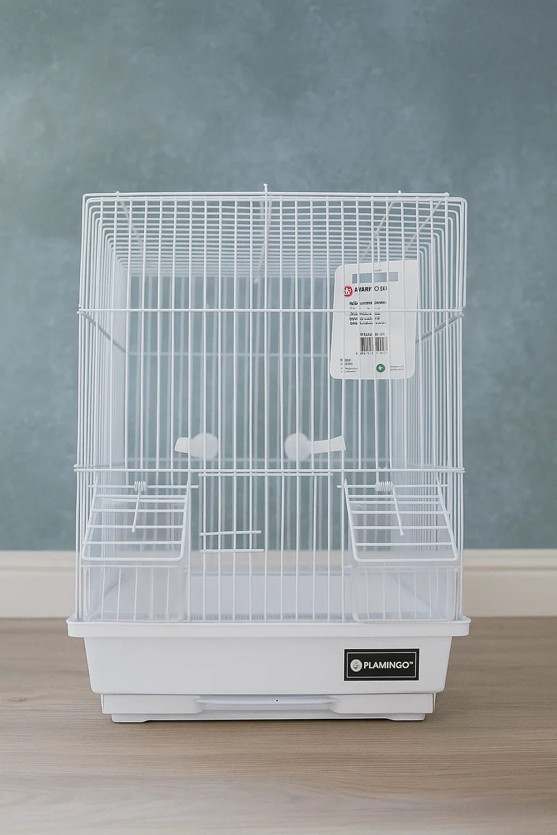 Flamingo Dolak White - Gabbia per uccelli - 30 x 22,50 x 38 cm