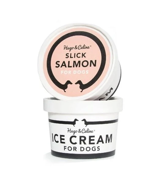 Hugo & Celine Slick Salmon Dog Ice Cream 120G