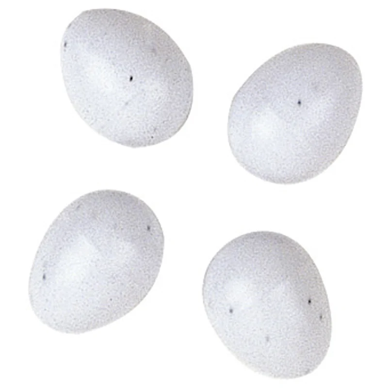 Uova finte in plastica per nidi uccelli FPI 4310 4pz