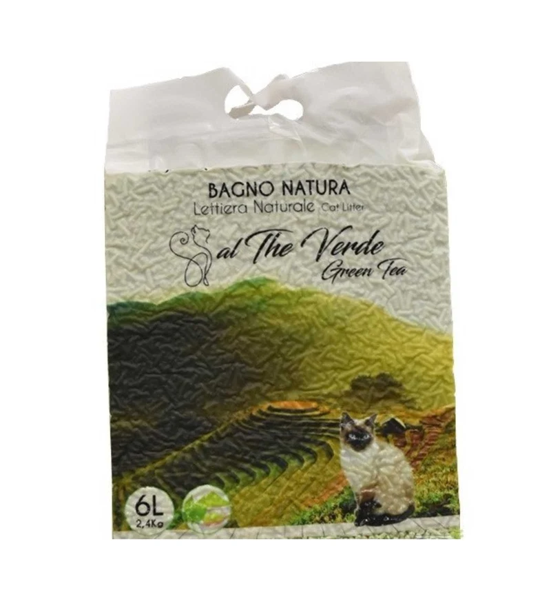 PURA NATURA GATTO LETTIERA NATURALE THE' VERDE 6L